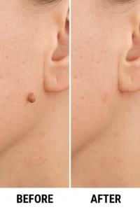 Skin tags removal Hertford before and after