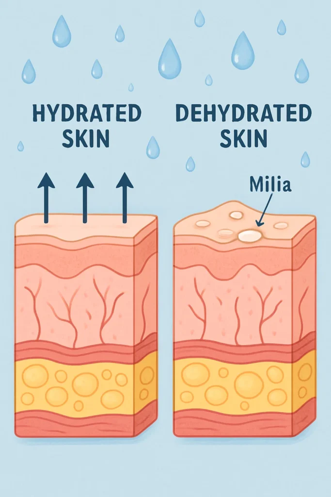 The importance of hydration and milia production Hertford