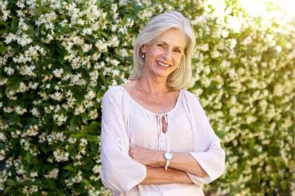 Older woman happy with urinary incontinence treatment Hertford