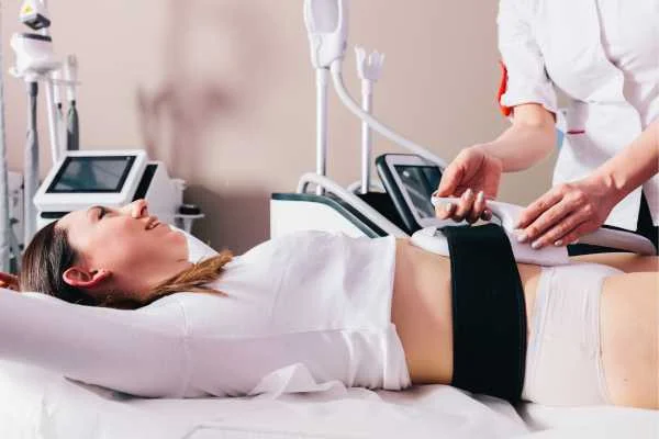 woman having body sculpting to help improve her body image and her mental health Hertford