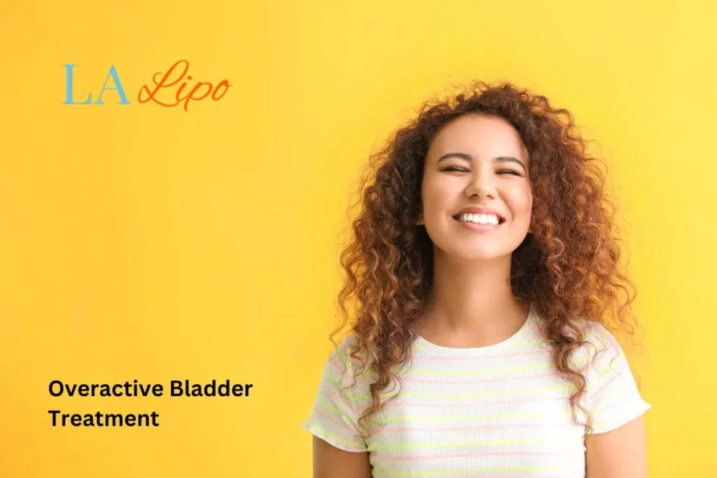 woman smiling about overactive bladder treatment Hertford solutions